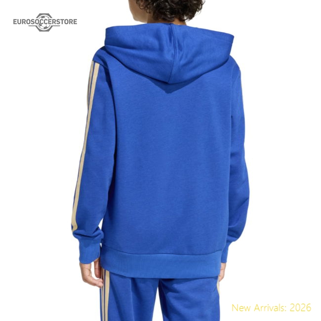 2026-2027 Italy Hooded Top (Blue) - Kids-Football Shirts Shop