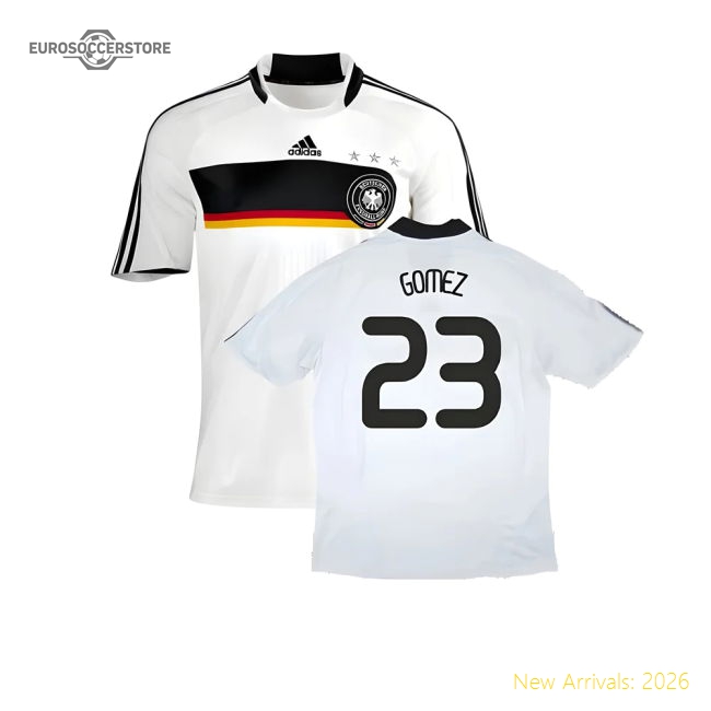 Germany 2008-09 Home Shirt ((Good) XL) (GOMEZ 23)-Football Shirts Shop