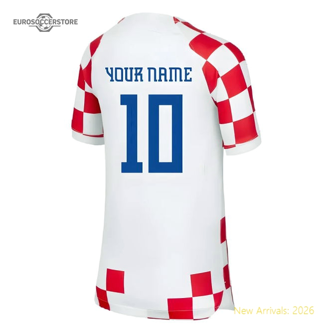 2022-2023 Croatia Home Shirt (Kids) (Your Name)-Football Shirts Shop