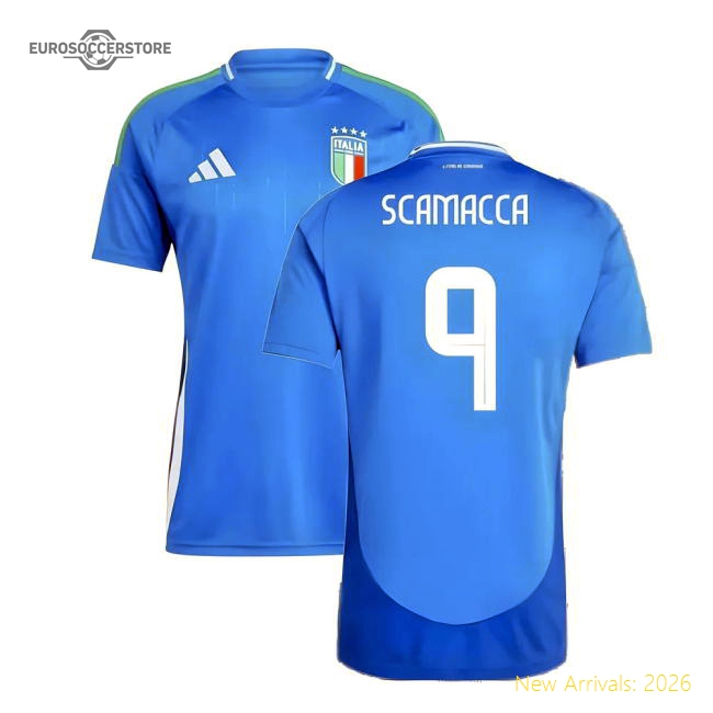 2024-2025 Italy Home Shirt (SCAMACCA 9)-Football Shirts Shop