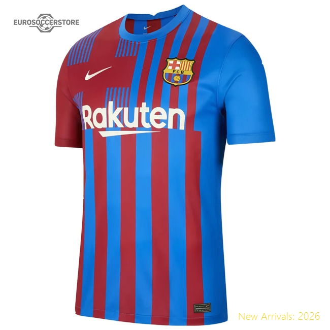 2021-2022 Barcelona Home Shirt (MEMPHIS 9)-Football Shirts Shop