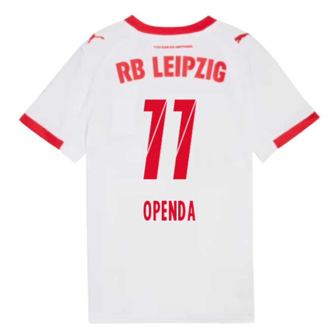 2025-2026 Red Bull Leipzig Home Shirt (Kids) (Openda 11)-Football Shirts Shop