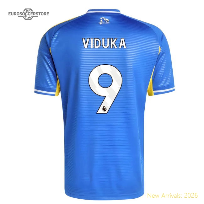 2025-2026 Leeds Away Shirt (Viduka 9)-Football Shirts Shop