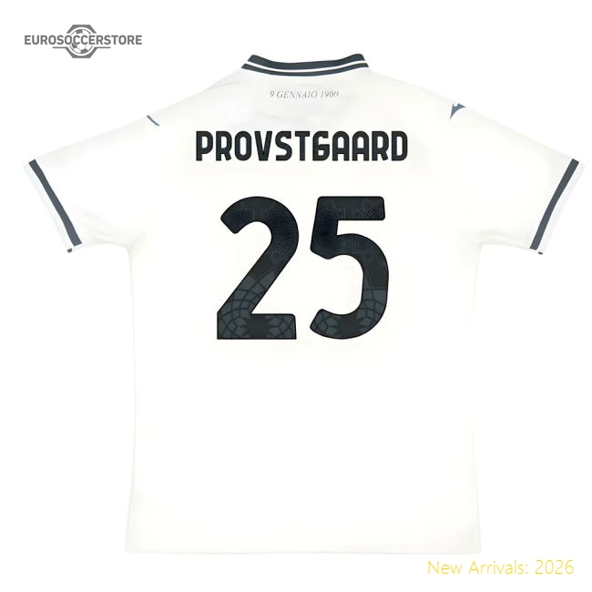 2025-2026 Lazio Away Shirt (Provstgaard 25)-Football Shirts Shop