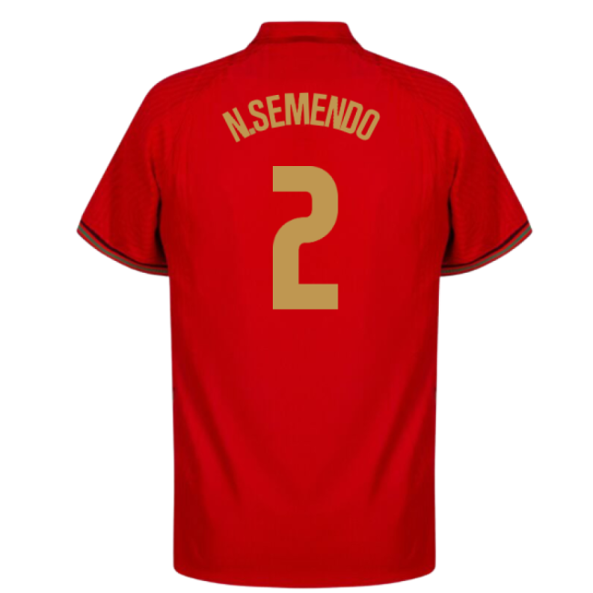 2020-2021 Portugal Home Shirt (N.SEMENDO 2)-Football Shirts Shop