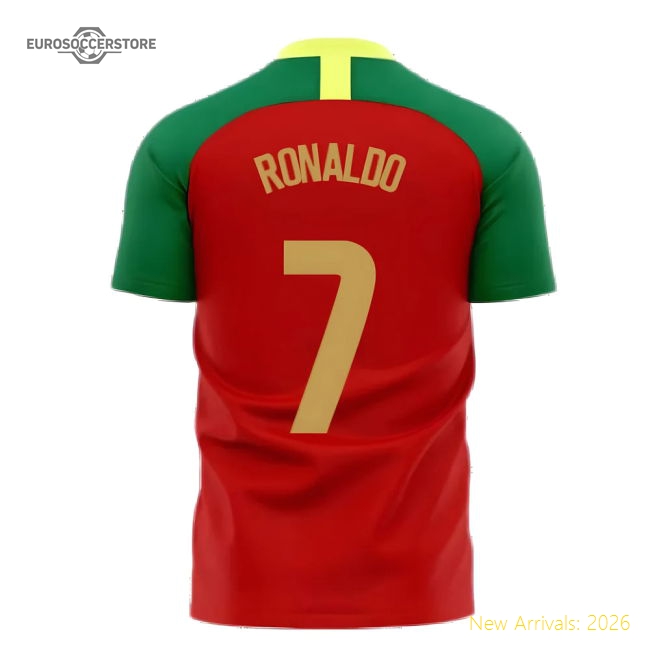 Portugal 2025-2026 Home Concept Football Kit (Airo) (RONALDO 7)-Football Shirts Shop