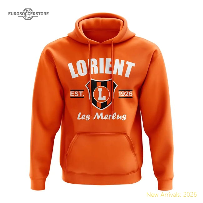 Lorient Established Hoody (Orange)-Football Shirts Shop