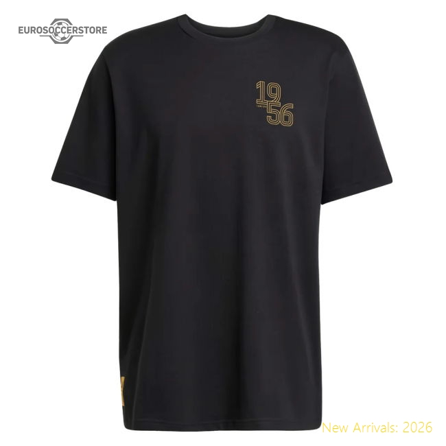 2024-2025 Real Madrid UCL Heavy Cotton Tee (Black)-Football Shirts Shop