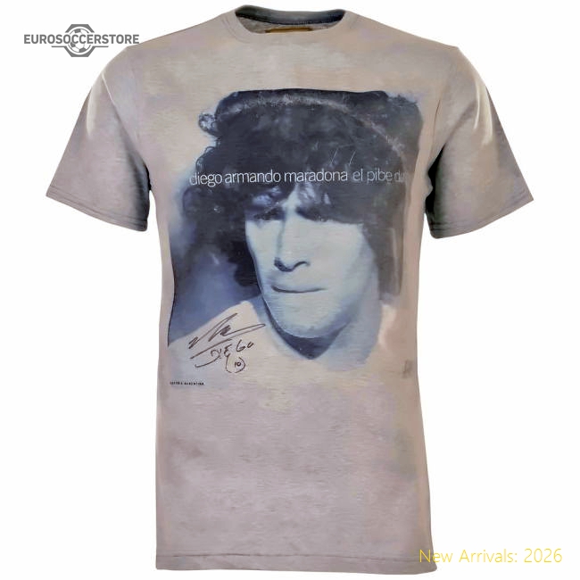 Pennarello: LPFC - Maradona T-Shirt - Grey-Football Shirts Shop