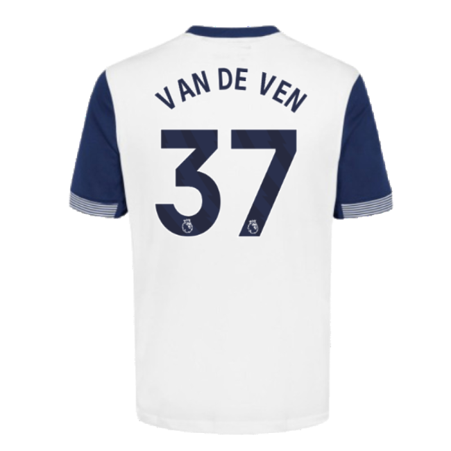 2024-2025 Tottenham Hotspur Home Shirt (Van De Ven 37)-Football Shirts Shop