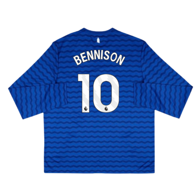 2025-2026 Everton Home Long Sleeve Shirt (Bennison 10)-Football Shirts Shop