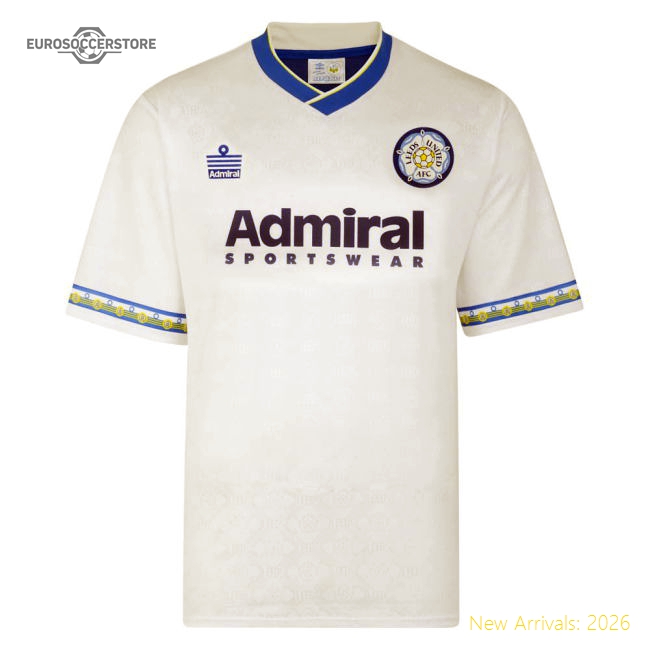 Score Draw Leeds United 1993 Admiral Retro Football Shirt (Speed 11)-Football Shirts Shop