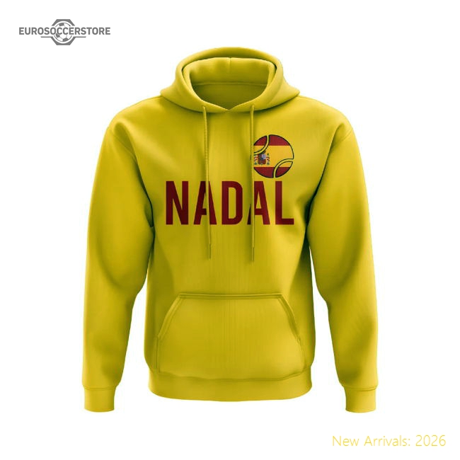 Rafael Nadal Spain Name Hoody (Yellow)-Football Shirts Shop