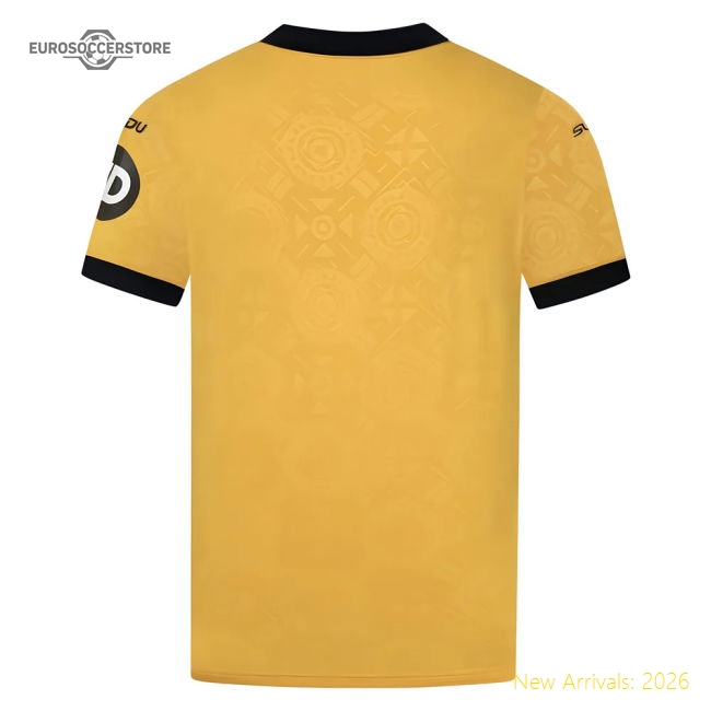 2025-2026 Wolves Home Shirt-Football Shirts Shop