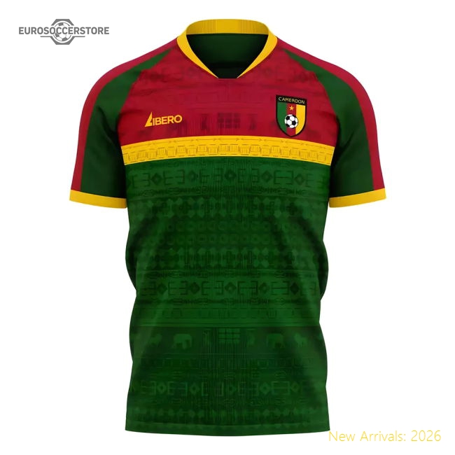 Cameroon 2025-2026 Home Concept Football Kit (Libero)-Football Shirts Shop