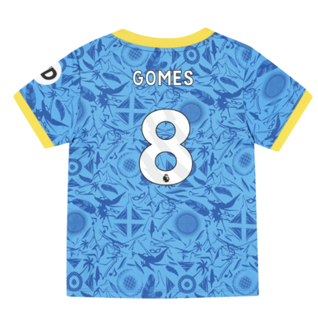 2025-2026 Wolves Third Infant Kit (Gomes 8)-Football Shirts Shop