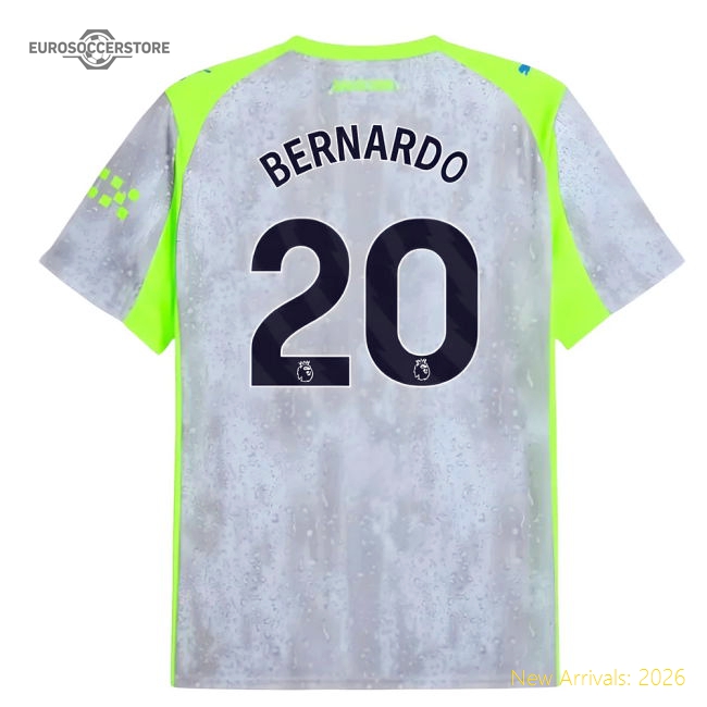 2025-2026 Man City Third Shirt (Bernardo 20)-Football Shirts Shop