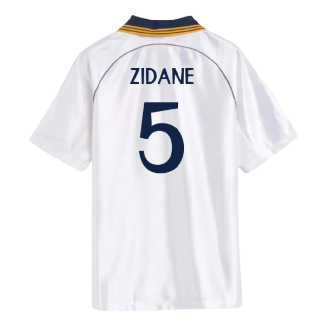 1998-2000 Real Madrid Reissue Home Shirt (Zidane 5)-Football Shirts Shop