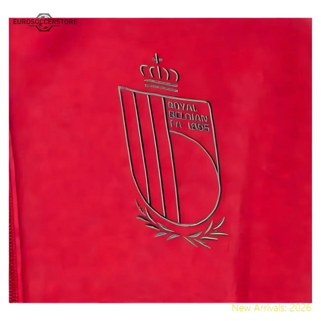 2024-2025 Belgium Travel Full Zip Hoody (Burgundy)-Football Shirts Shop
