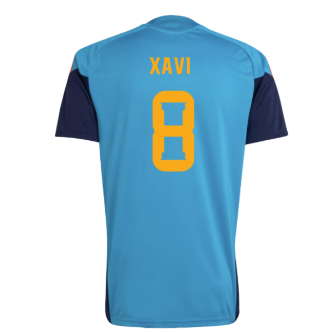 2026-2027 Spain Training Jersey (Bold Aqua) (Xavi 8)-Football Shirts Shop