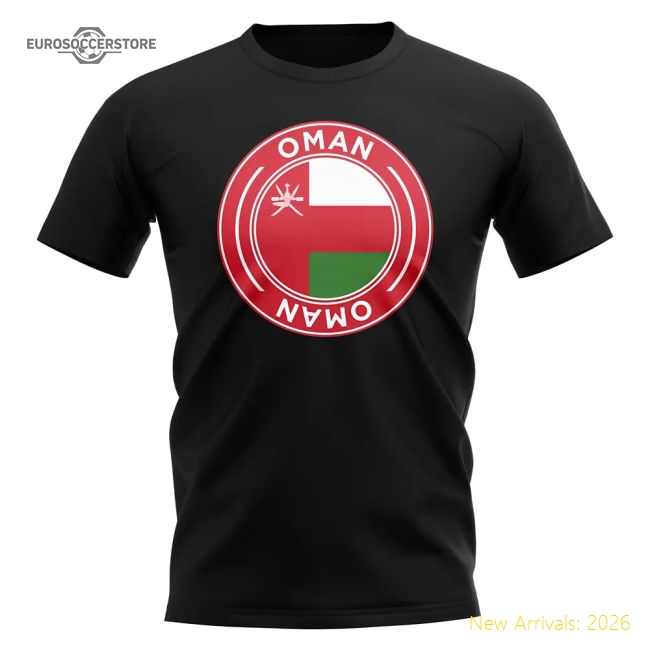 Oman Football Badge T-Shirt (Back)-Football Shirts Shop