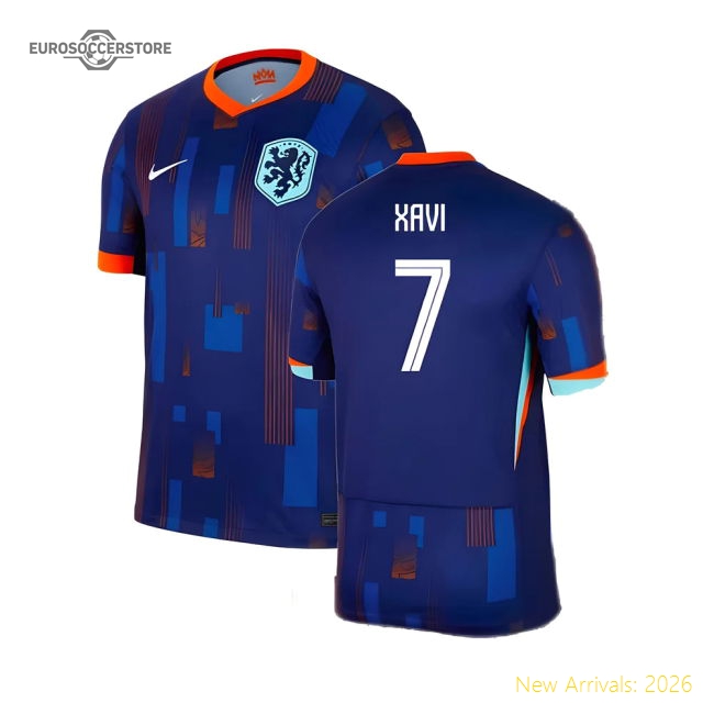 2024-2025 Netherlands Away Shirt (Xavi 7)-Football Shirts Shop