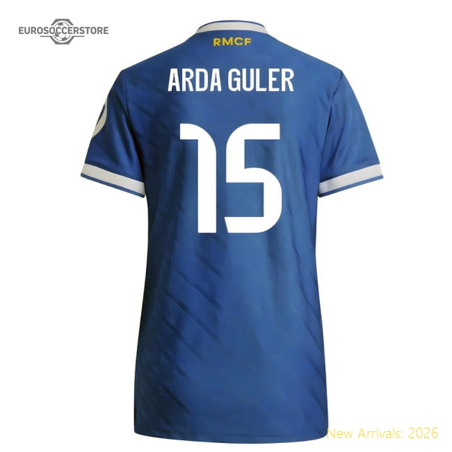 2025-2026 Real Madrid Authentic Third Shirt (Womens) (Arda Guler 15)-Football Shirts Shop