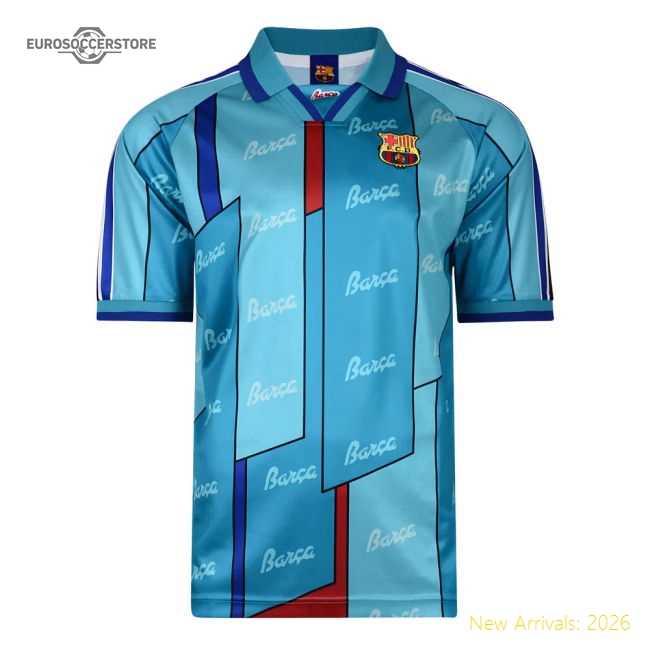 Score Draw Barcelona 1997 ECWC Final Retro Football Shirt (STOICHKOV 8)-Football Shirts Shop