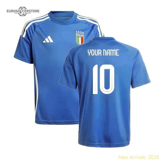 2024-2025 Italy Home Fan Jersey (Kids) (Your Name)-Football Shirts Shop