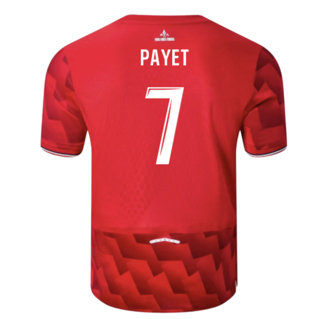 2025-2026 Lille Home Shirt (Payet 7)-Football Shirts Shop