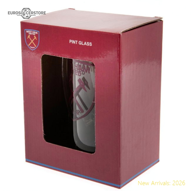 West Ham United FC Stein Glass Tankard-Football Shirts Shop