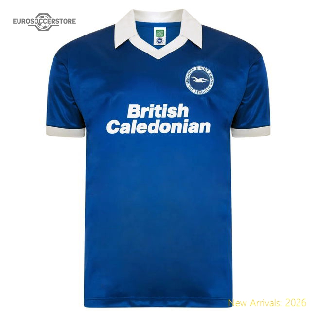 Score Draw Brighton and Hove Albion 1980 Retro Football Shirt-Football Shirts Shop