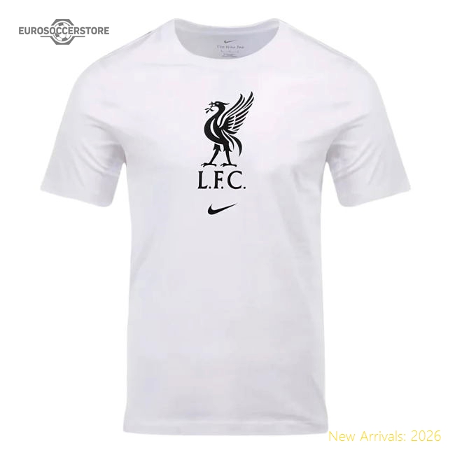 2023-2024 Liverpool Crest Tee (White) (M Salah 11)-Football Shirts Shop