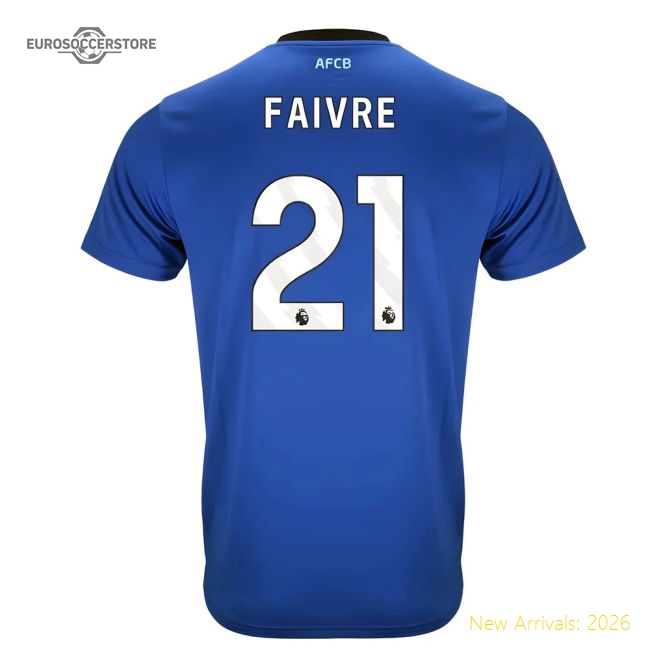 2025-2026 Bournemouth Away Shirt (Faivre 21)-Football Shirts Shop