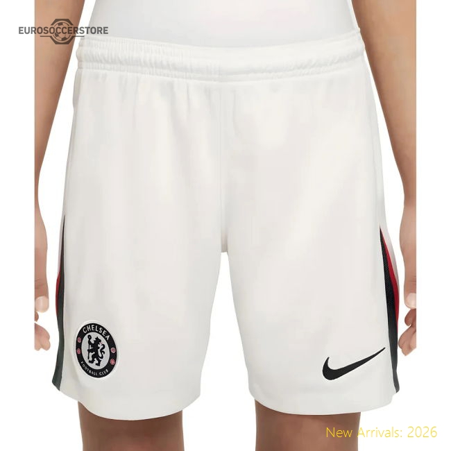 2025-2026 Chelsea Away Shorts (Grey) - Kids-Football Shirts Shop