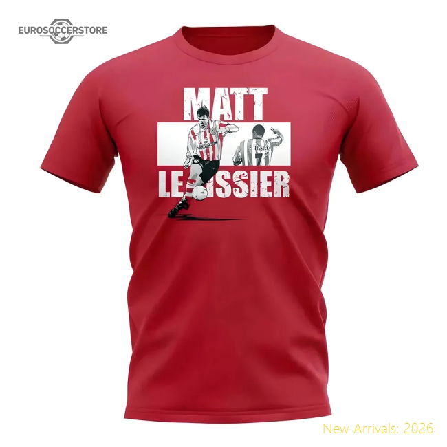 Matt Le Tissier Player Collage T-Shirt (Red)-Football Shirts Shop