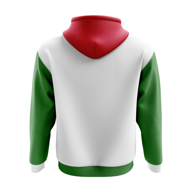 Italy Concept Country Football Hoody (White)-Football Shirts Shop