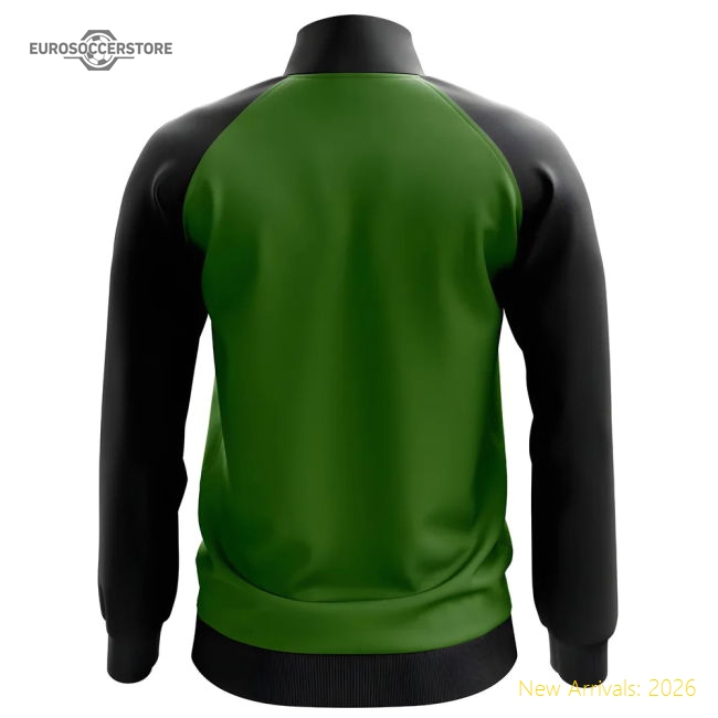 Jamaica Concept Football Track Jacket (Green) - Kids-Football Shirts Shop
