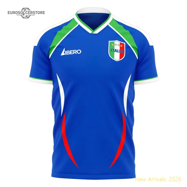 Italy 2006 Style Home Concept Shirt (Libero)-Football Shirts Shop