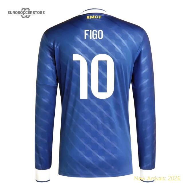 2025-2026 Real Madrid Long Sleeve Third Shirt (Figo 10)-Football Shirts Shop