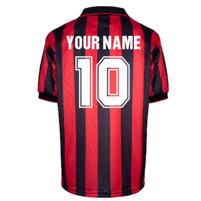 AC Milan 1996 Home Retro Shirt (Your Name)-Football Shirts Shop