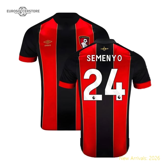 2024-2025 Bournemouth Home Shirt (Semenyo 24)-Football Shirts Shop