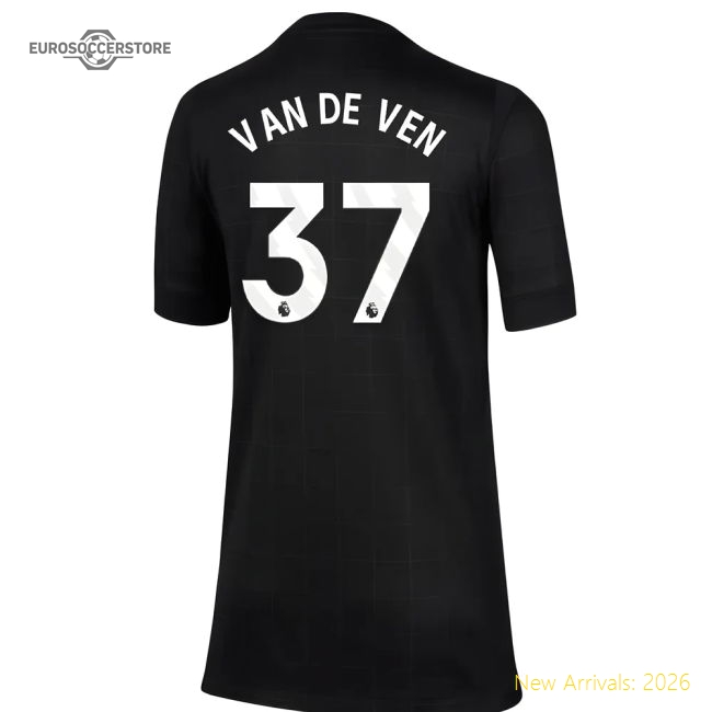 2025-2026 Tottenham Away Shirt (Kids) (Van De Ven 37)-Football Shirts Shop