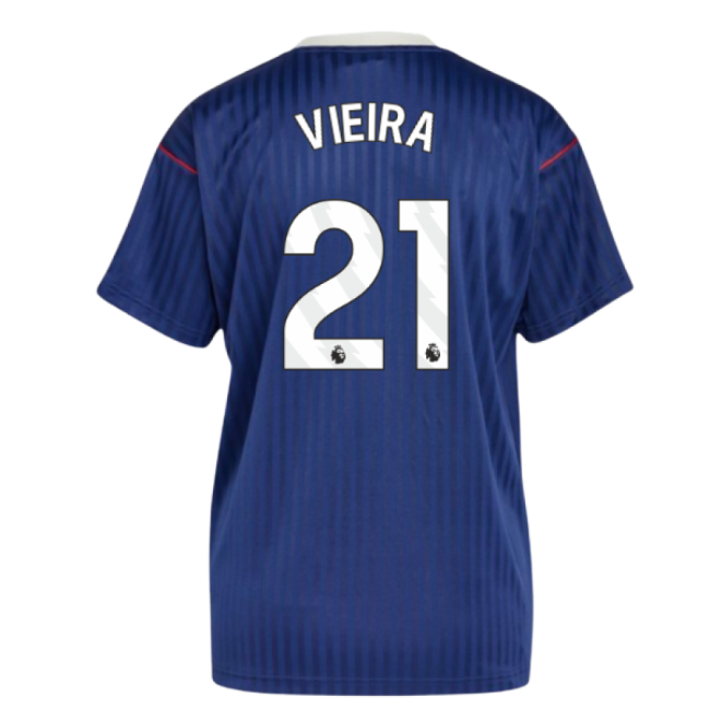 Arsenal Terrace Icons Shirt (Navy) (Vieira 21)-Football Shirts Shop