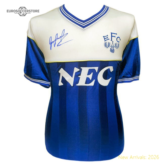 Everton FC 1986 Lineker Signed Shirt-Football Shirts Shop