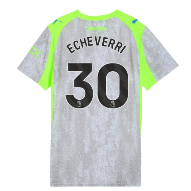 2025-2026 Man City Third Shirt (Womens) (Echeverri 30)-Football Shirts Shop
