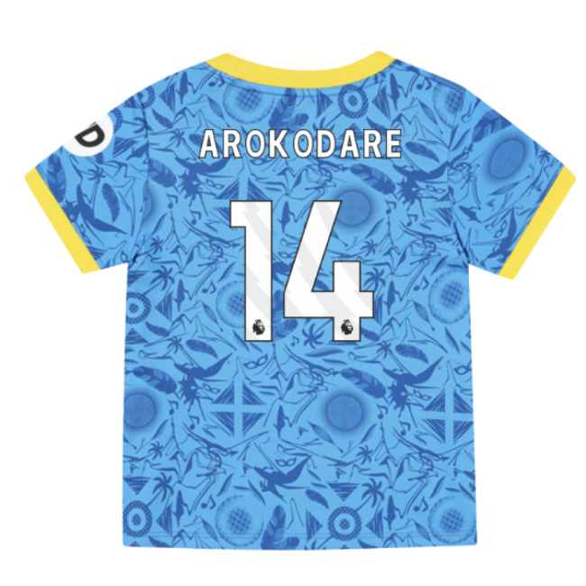 2025-2026 Wolves Third Infant Kit (Arokodare 14)-Football Shirts Shop