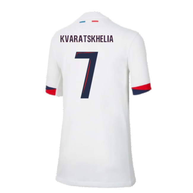 2024-2025 PSG Away Shirt (Kids) (Kvaratskhelia 7)-Football Shirts Shop
