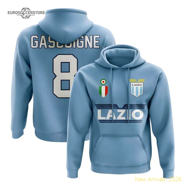 Lazio Gascoigne 8 Team Hoodie - Sky-Football Shirts Shop