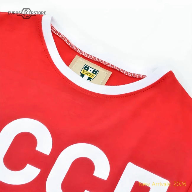 Soviet Union (CCCP) 12th Man T-Shirt - Red/White Ringer-Football Shirts Shop